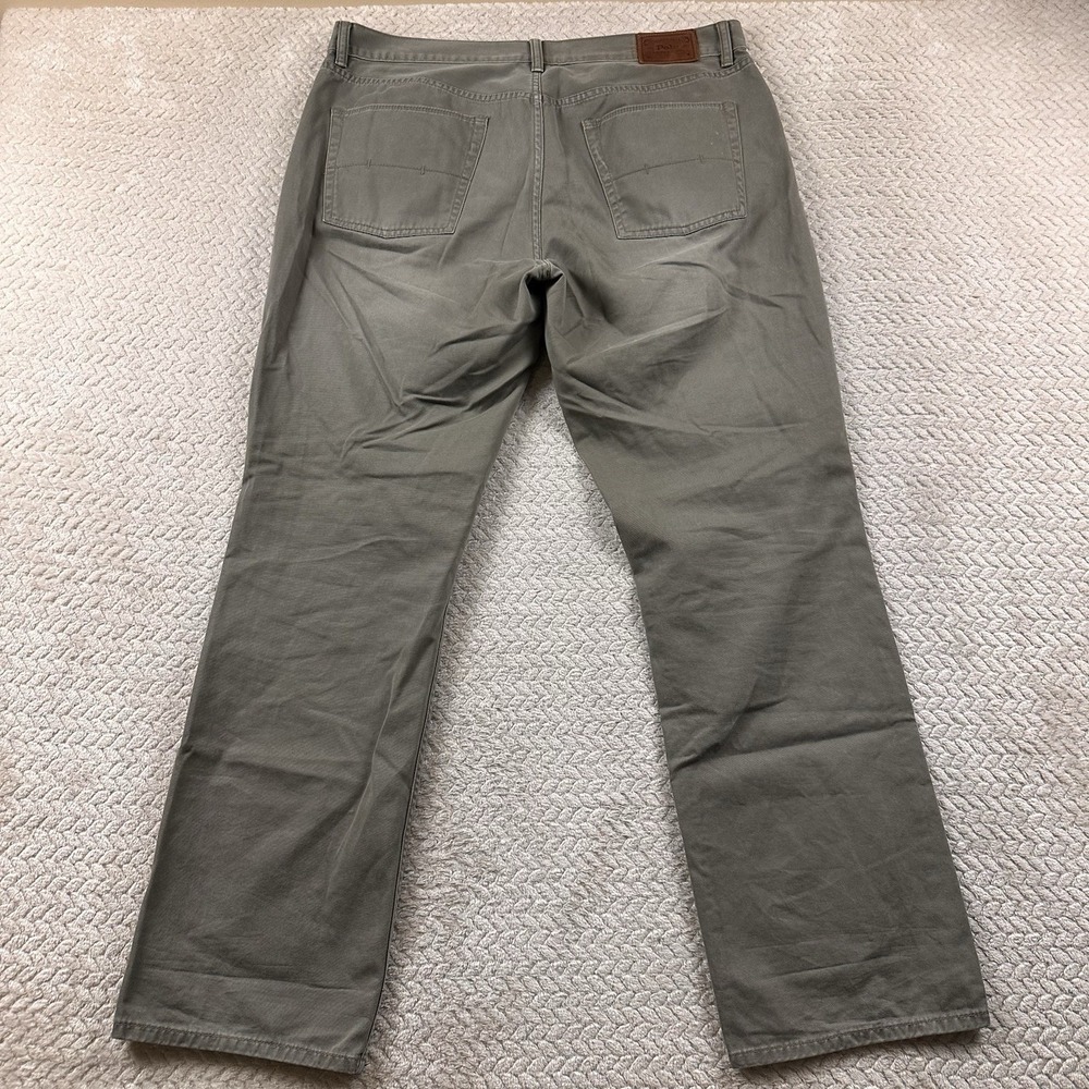 Polo Ralph Lauren 650 Straight Leg Pants Men's 36x32 Green Cotton Chino Travel - Picture 2 of 16